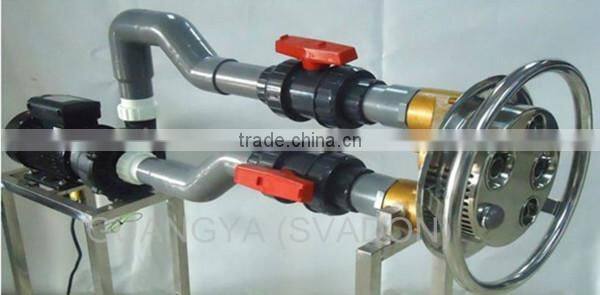 Counterflow training machine for swimming