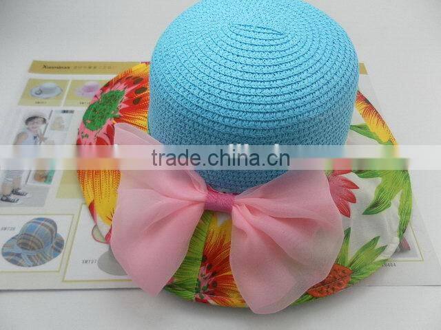New product best quality children beach straw cap