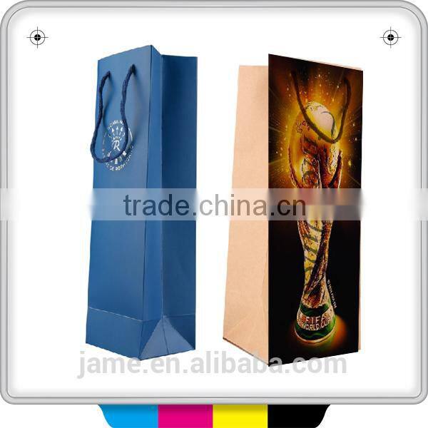 Professional custom t shirt picture paper bag printing support 2014 brazil world cup
