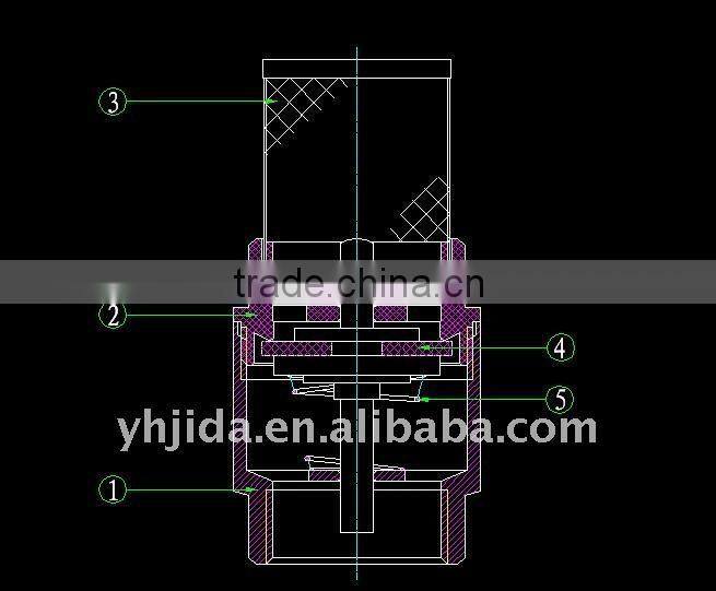 spring Brass Check Valve with stainless net ,JD-3003
