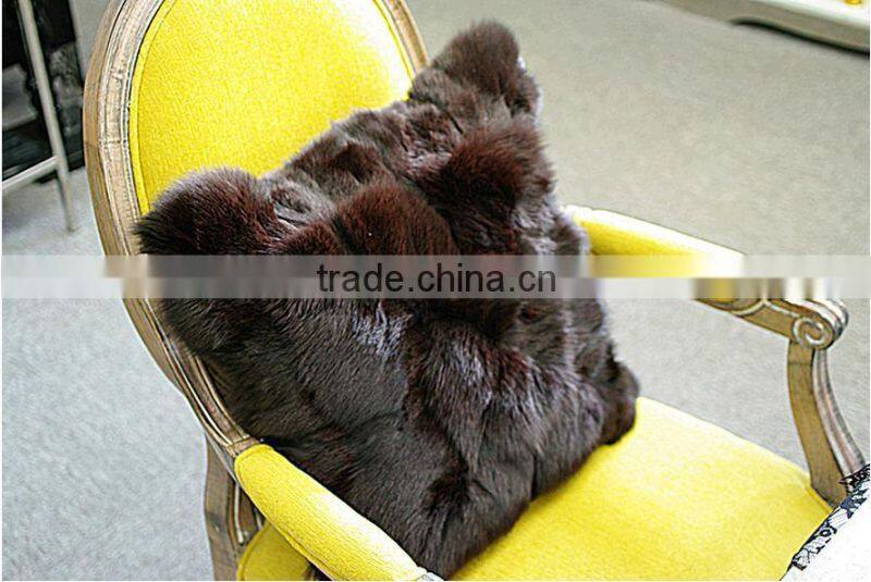 2016 Latest Design Genuine Fox Fur Cushion Cover Wholesale Home Decoration