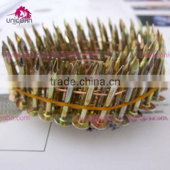 1' 15 degree coil roofing felt nails