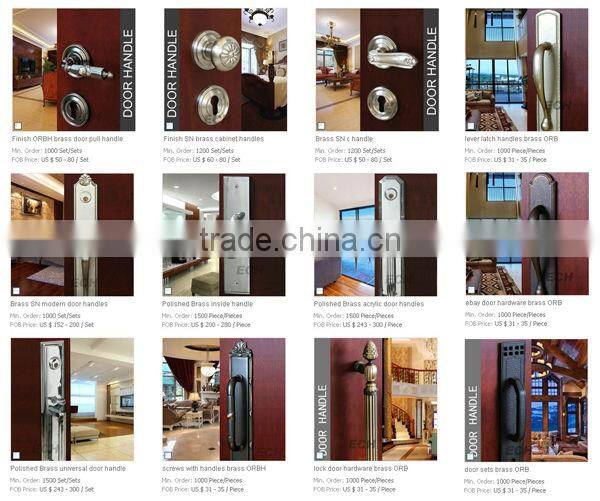 Shine-On Brass exterior pull door handles