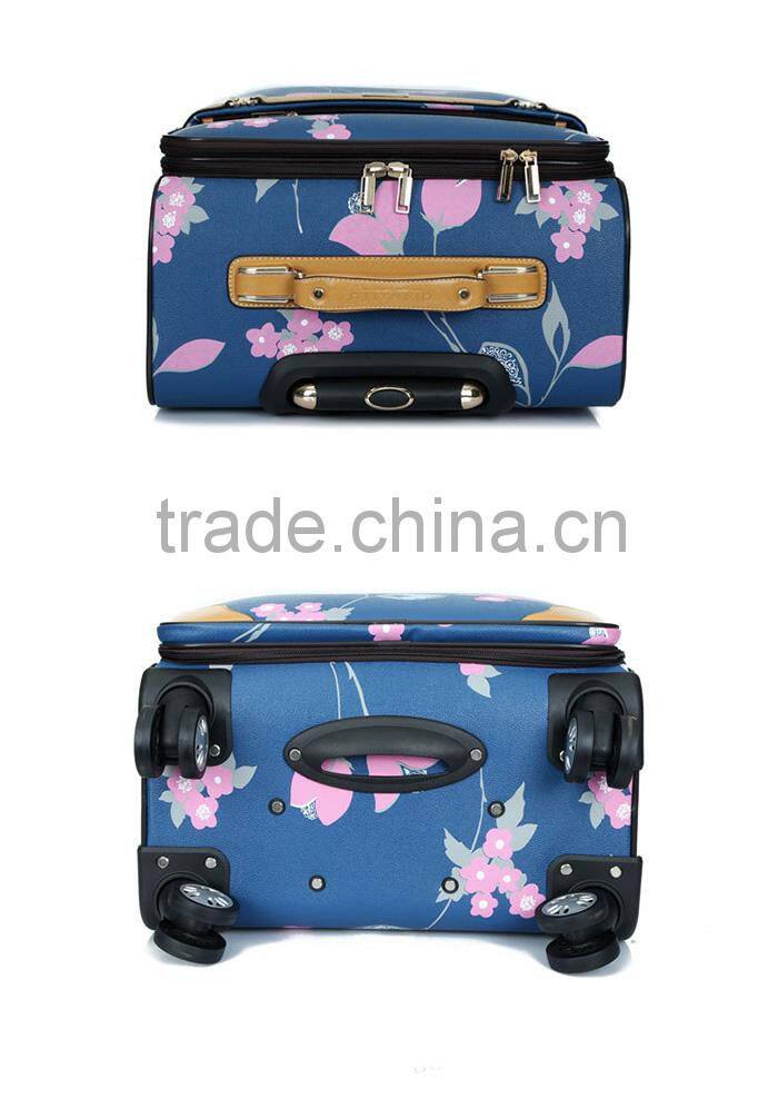 New Year 2016 fashion designer travel luggage bag set