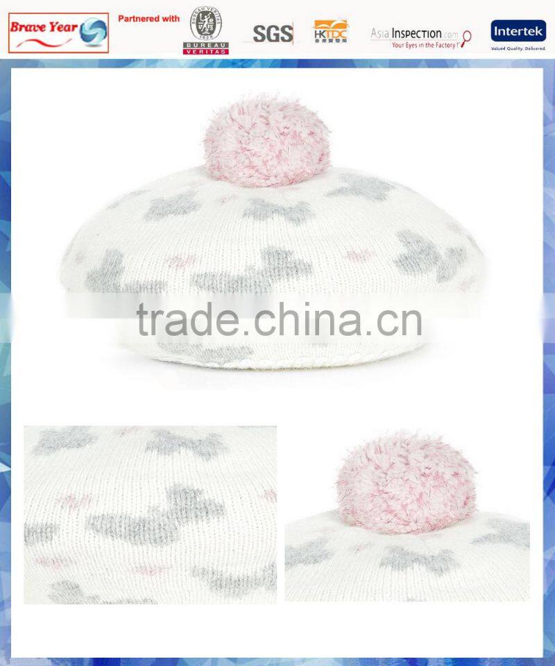 butterfly and heart knit beret hat pattern /beret hats for children/beret hats