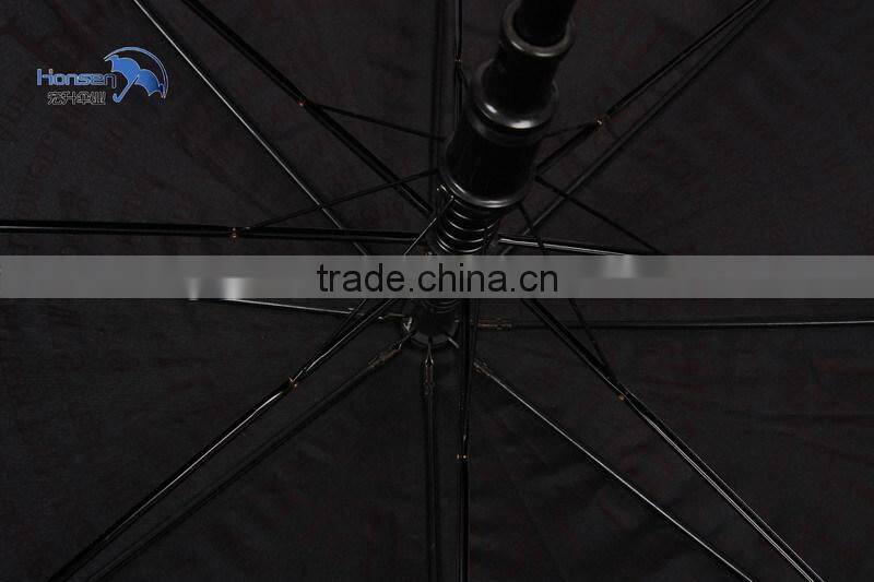 waterproof fabric metal umbrella frame straight umbrella semi-automatic umbrellas wholesale