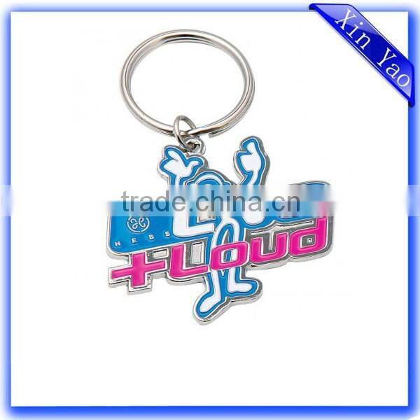 Promotional surfboard custom cheap epoxy metal silver zinc alloy keychain
