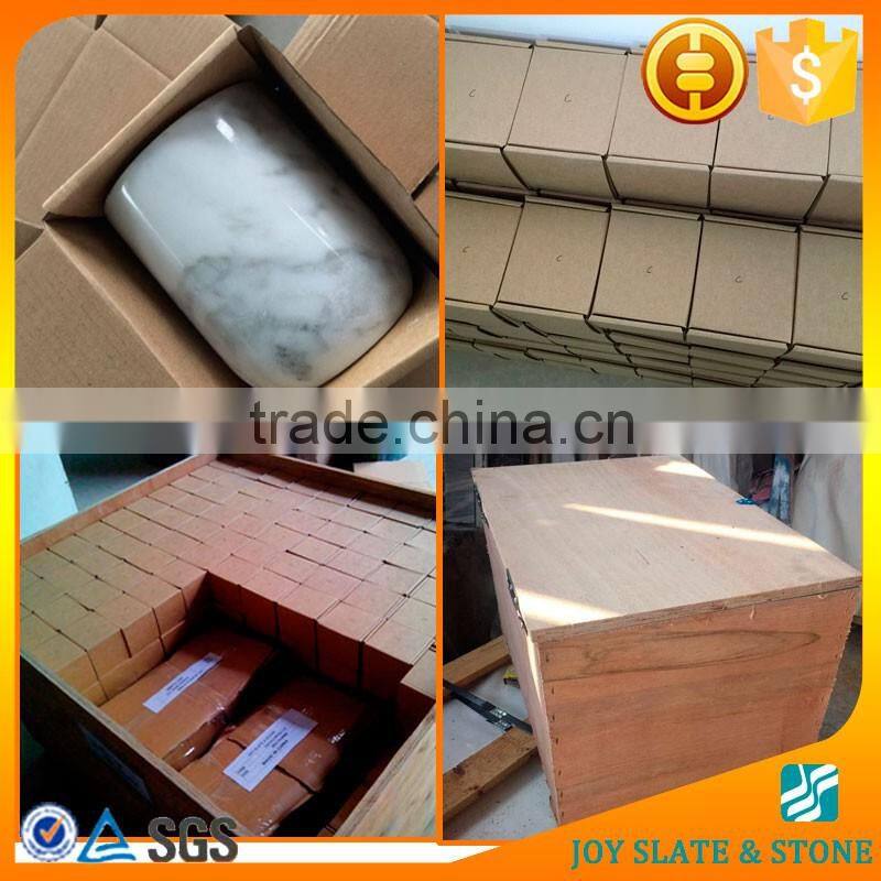 Natural marble pillar candle holder/wedding candle holder