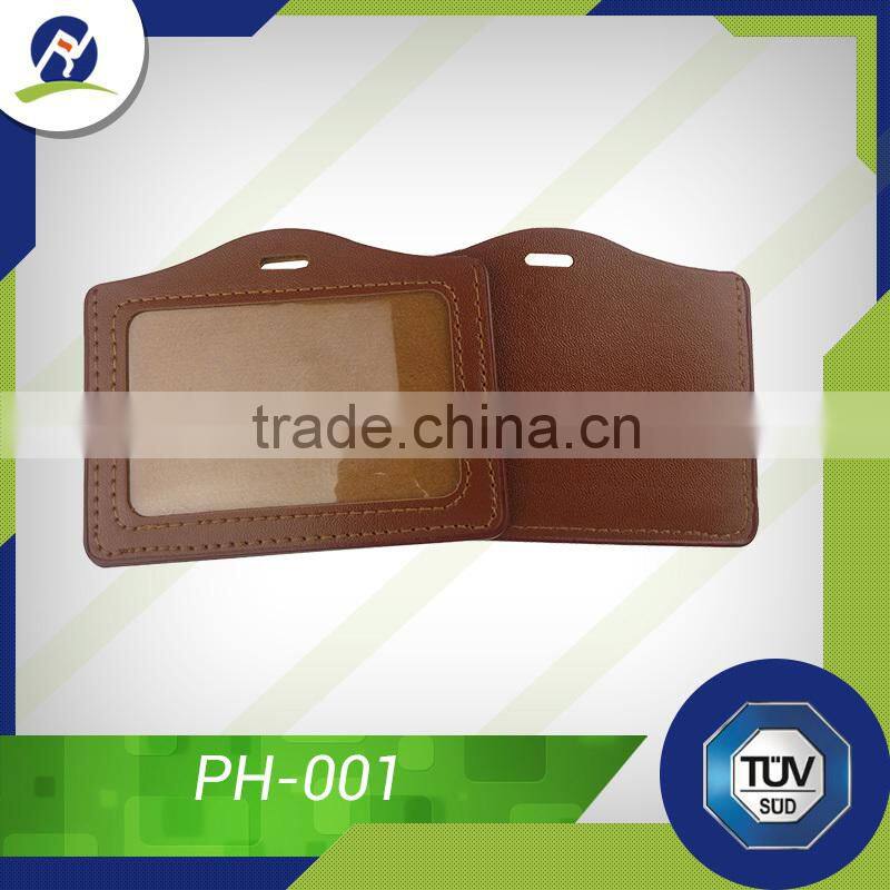 Factory supply promotional high quality low cost PU card holder
