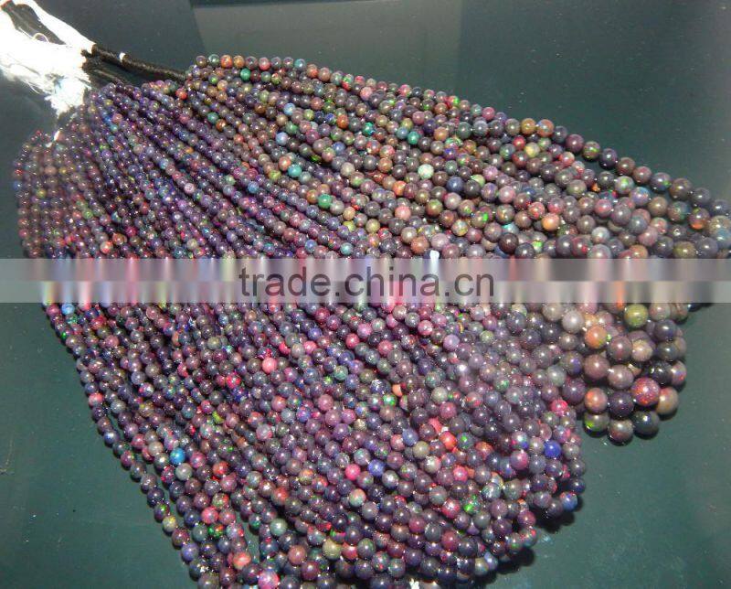 Natural ethiopian opal round ball beads
