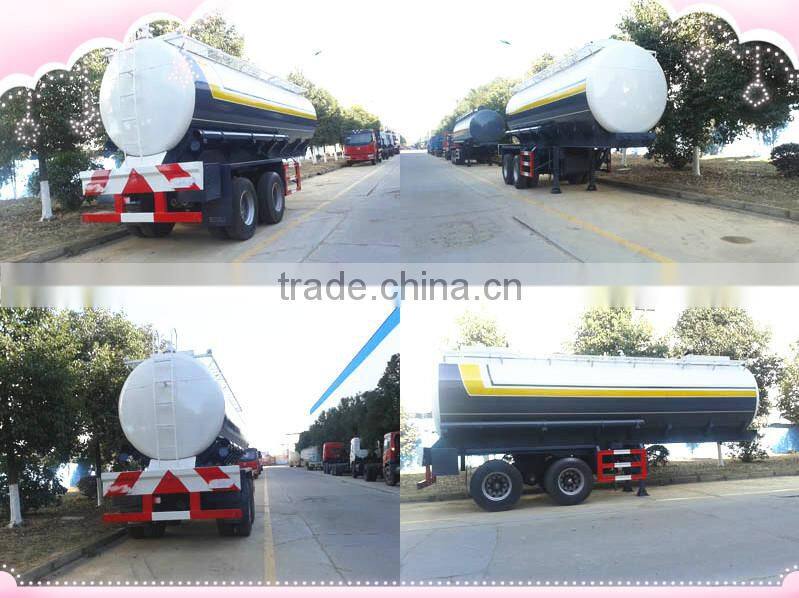 Chemical Liquid Semi- trailer truck 25 Ton chemical transport trailer chemical liquid