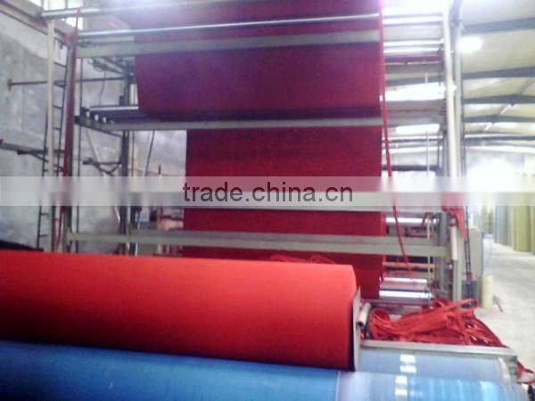 Cheap plain red non-woven carpet for wedding