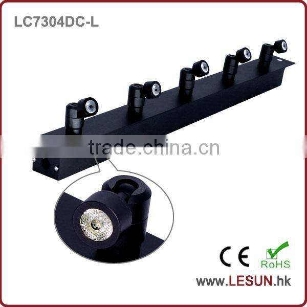 Recessed instal 5x1W 12V jewelry showcase led light LC7304DC-L
