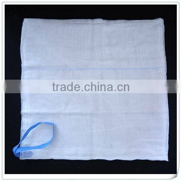 absorbent 100%cotton disposable medical pad / lap sponge