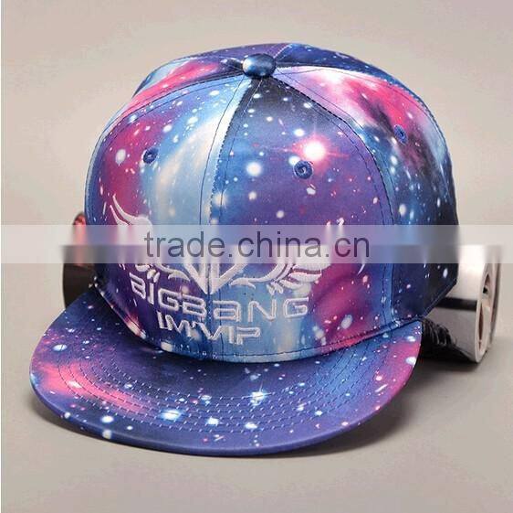 Fashion flat embroidered snapback caps