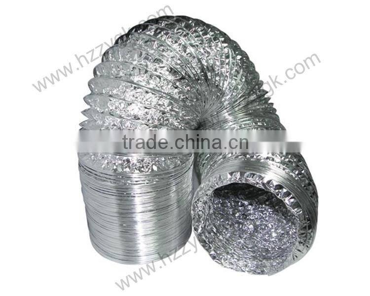 4/5/6/8/10/12 inch Insulated Aluminum Foil Flexible Air Ducting / Air Conditioner Duct Tube