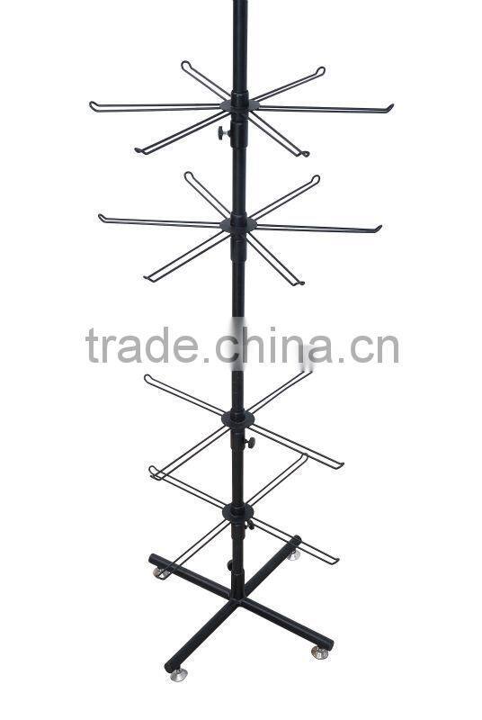 spinner display rack /wire display spinner rack /metal hanging display racks HSX-S144