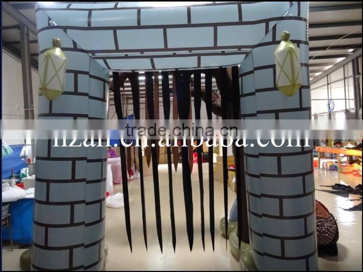 Lighted Inflatable Graveyard Arch/Inflatable Arch for Halloween