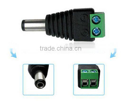 Male and female DC connectors BNC connector for CCTV