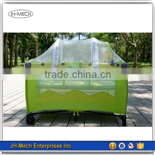 Deluxe Portable Aluminum Frame Baby Playard with Mosquito Net