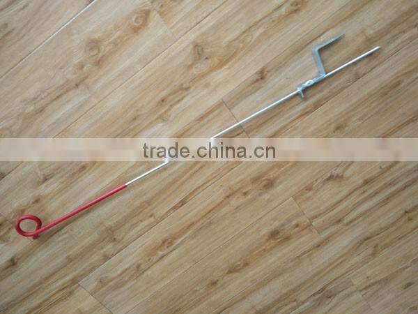 Galvanized steel farm fence posts