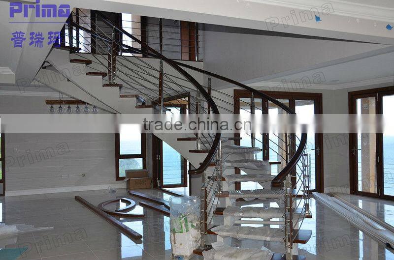 Customized aluminum spiral staircases(PR-S37)