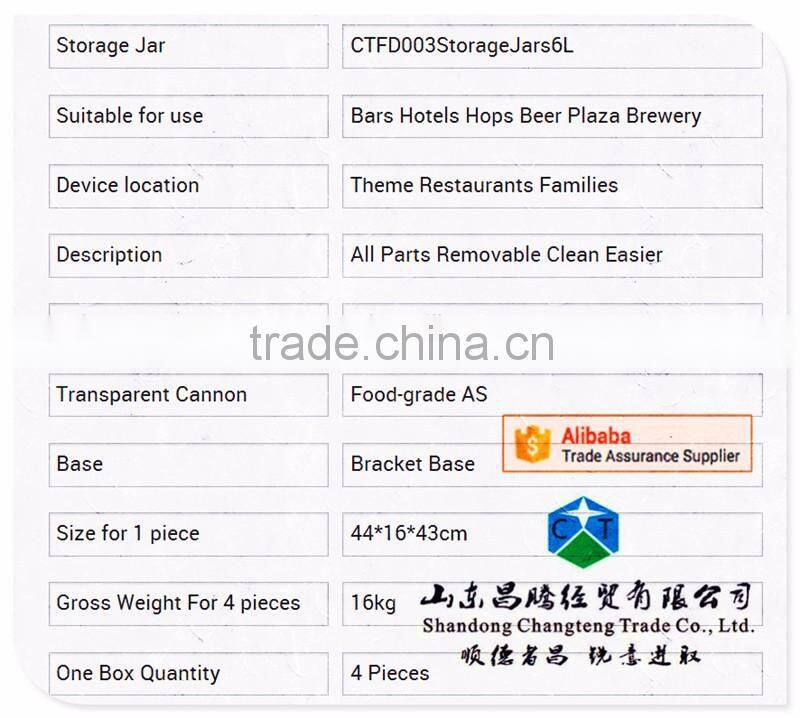 Three Storage Bucket Design Silver Yellow Orange 6L Chocolate Storage Jars