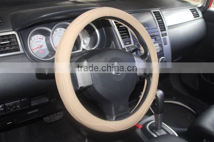 leather automobile classic steering wheel cover and The automobile steering wheel