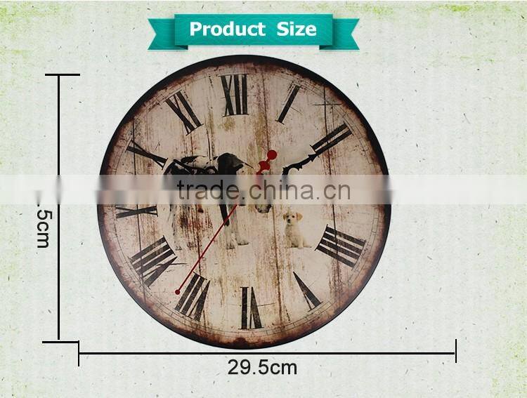 M1205 various kinds of antique made on metal wall clock