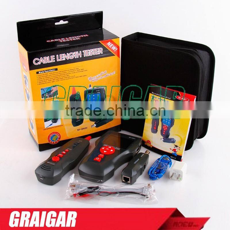 Original NOYAFA NF-8601 LAN Network Cable Tester Multifunctional Diagnose Tone Tracer BNC PING/POE RJ45 RJ11 Phone Wire Tracker