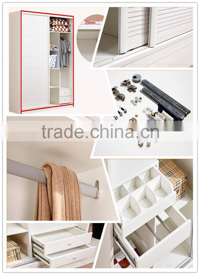 Simple design bedroom furniture wood wardrobe