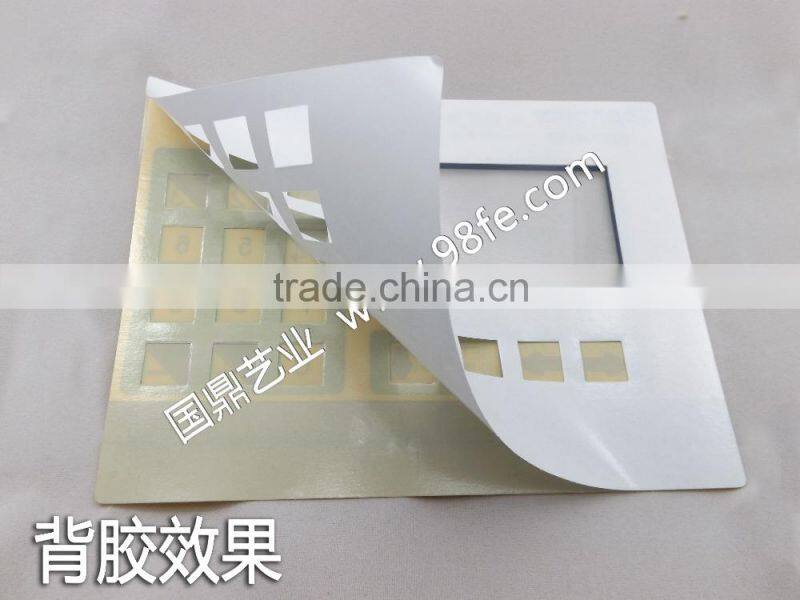 PVC/PC/PET with SGS and RoHS certified material electrical switch keypad