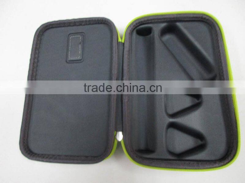 GC-5# Invisible zipper Green rubber logo 8"*5" molded EVA bag