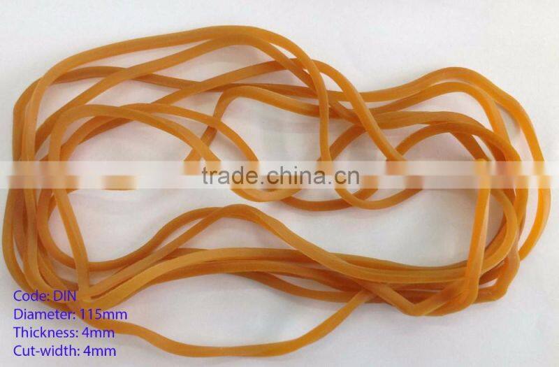 200 MM 100% Pure Rubber Natural Color Rubber Band For Agriculture