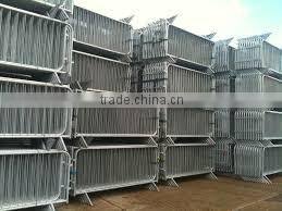 Safety metal fence pedestrian traffic temporary crowd control barrier