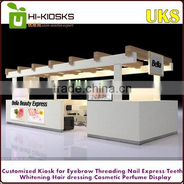 2016 Unique made mall eyebrow threading kiosk for sale