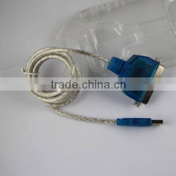 Factory supply USB 2.0 to 36 pin parallel printer cable usb to ieee1284 converter
