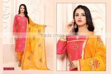 Sprightly Maroon Cotton Churidar Suit/fashion Churidar Suit online