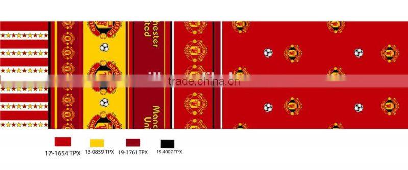 barca/chelsea/manhcester/united, football club printed bed sheet fabric