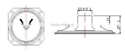 Fast delivery square shape 92mm 8 ohm 5w speaker
