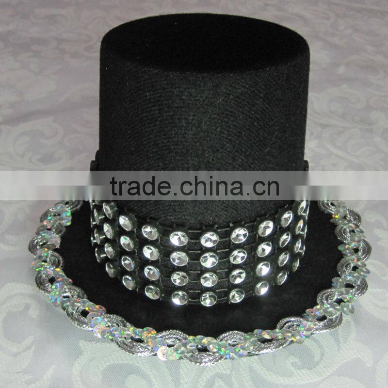 MYLOVE women party hair accessory black hat wholesale MLGM014