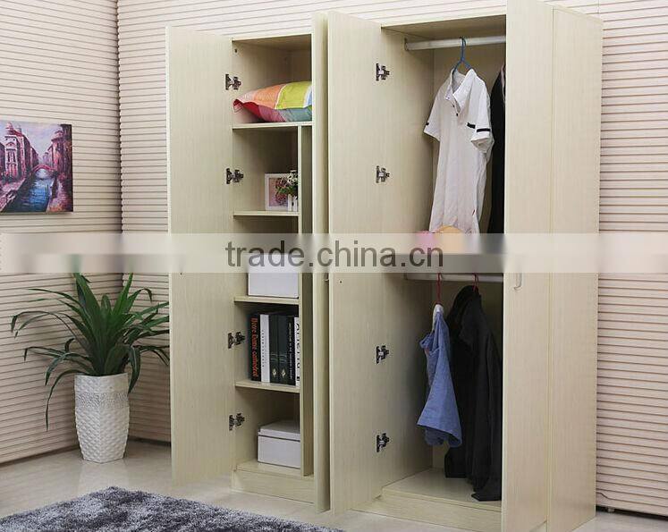 Wholesale cheap 4 door modern bedroom wardrobe