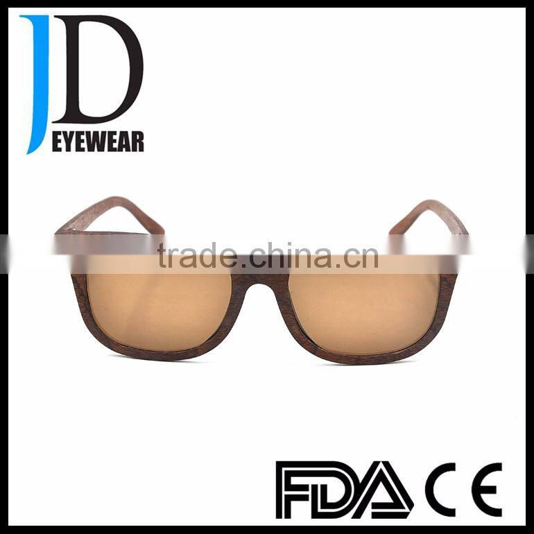 Hot Sell Silkscreen printing Logo UV400 Polarized wooden Sunglasses