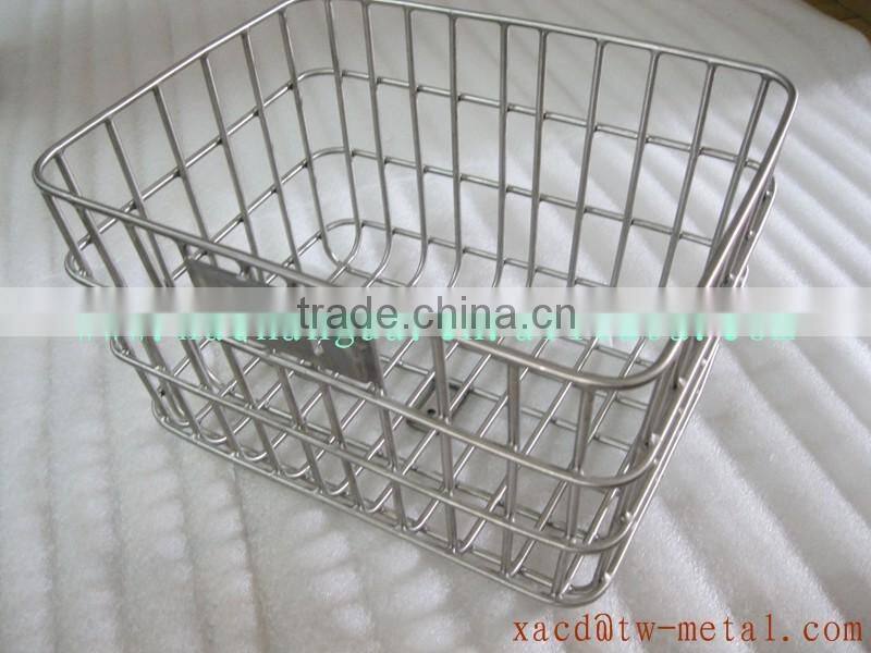 custom titanium bicycle basket bike front rack titanium bike luggage basket