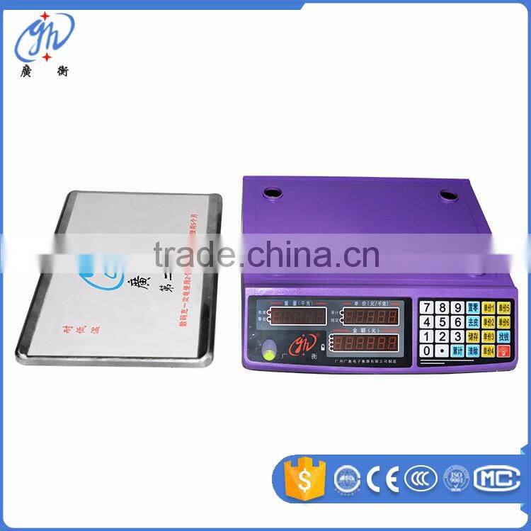 15kg electronic balance scale /fruit weighing scale pricing electronic scale
