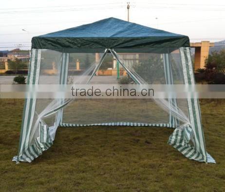 Pavillion tent with net/ mesh sidewalls