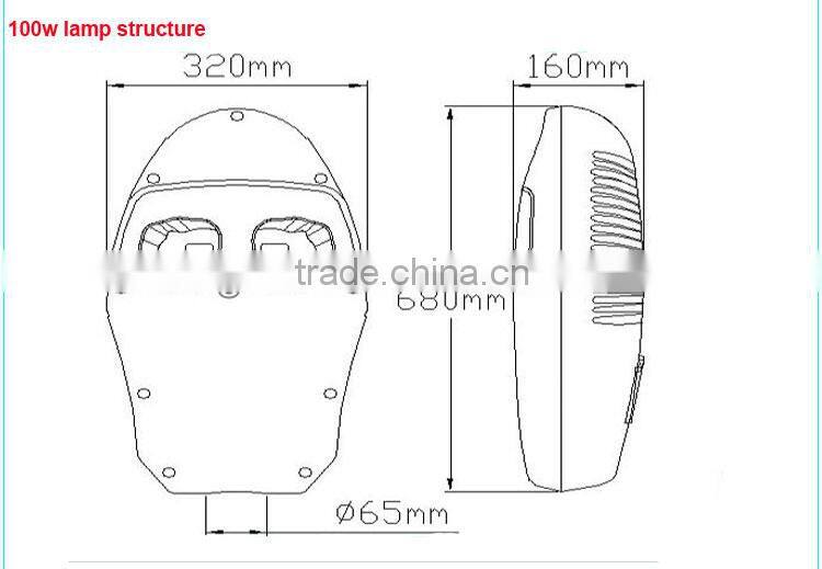 Epistar or Brideglux Chip 100W LED Street Light Price