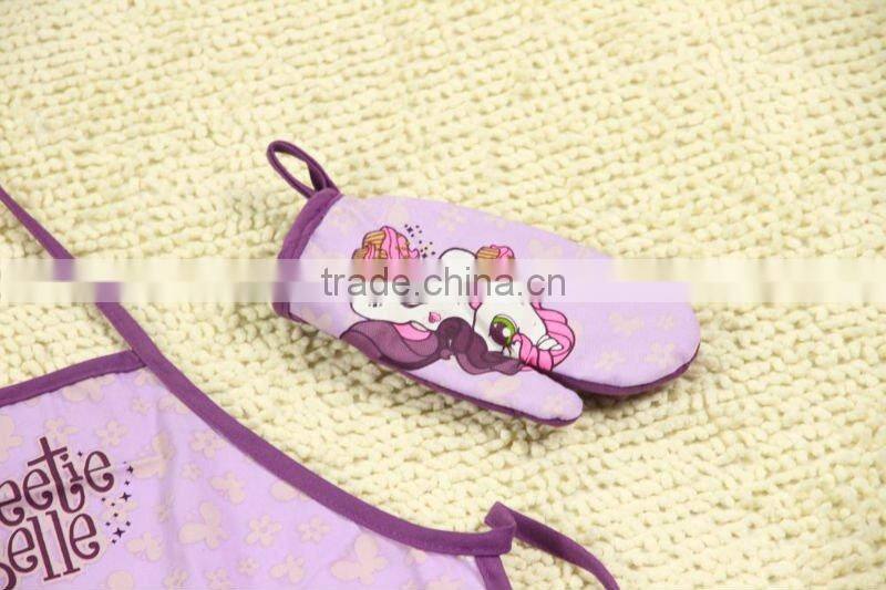 kid's animal print apron