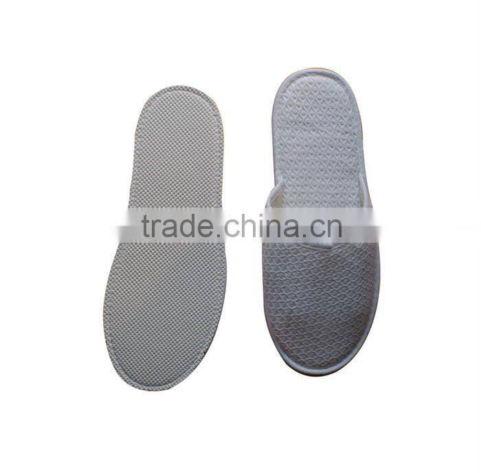 luxury waffle closed toe washable hotel slipper