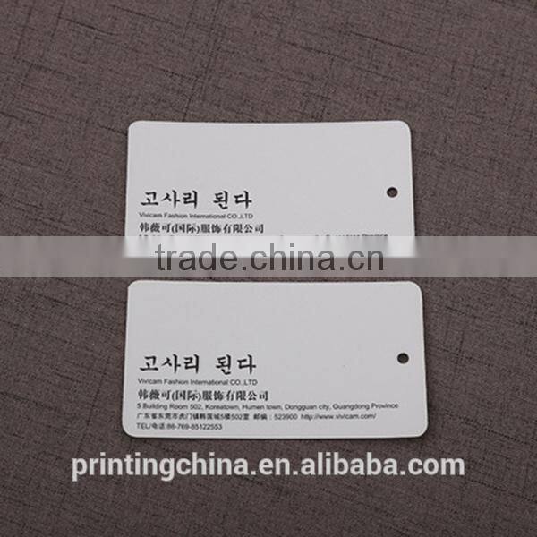 Latest technology white artpaper hang tags made in China